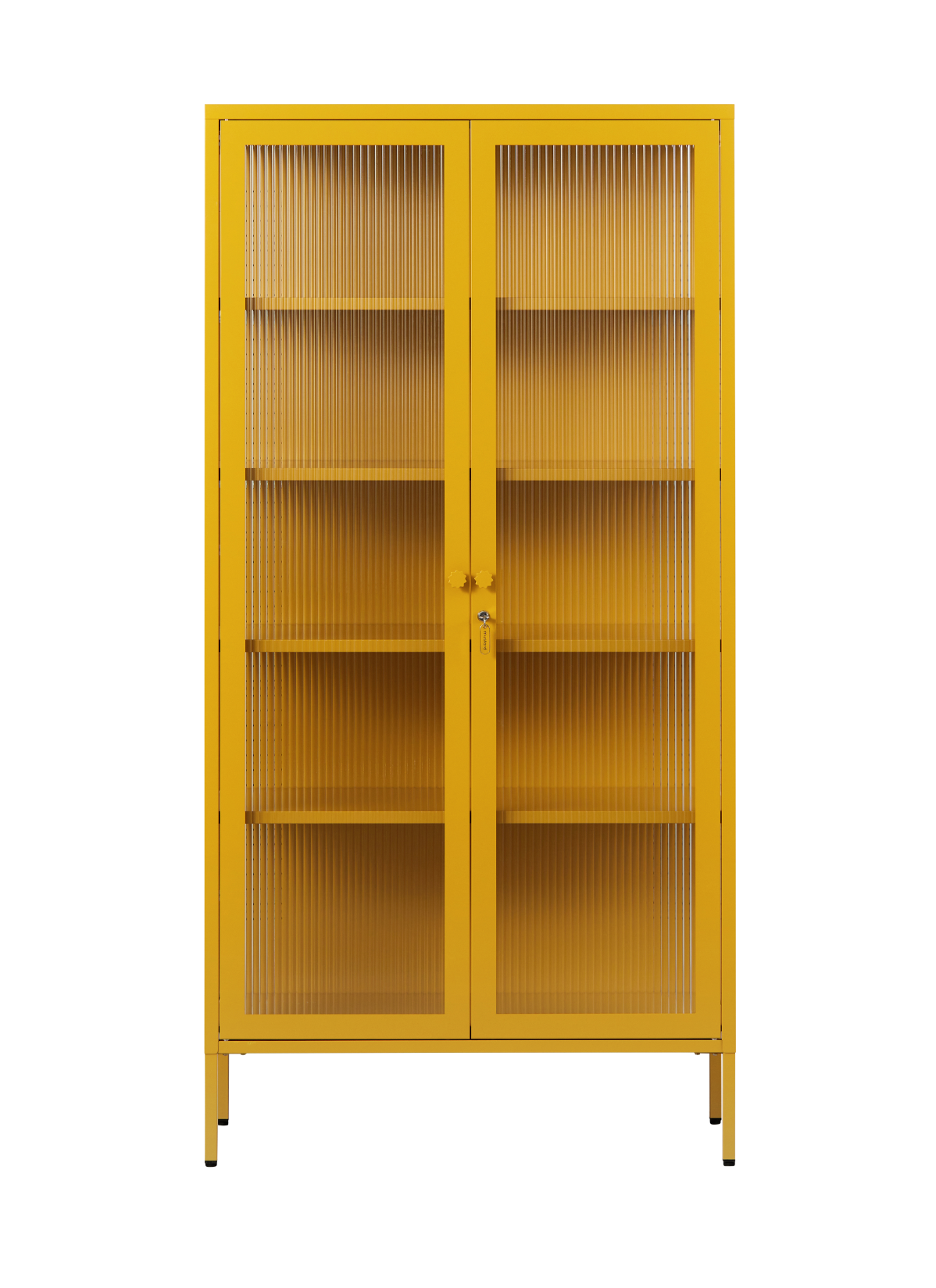 The Collector Glass Locker in Mustard