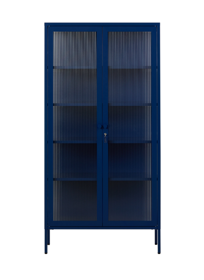 The Collector Glass Locker in Navy