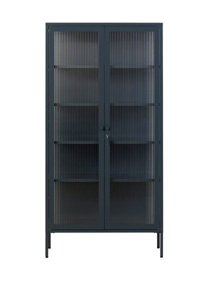 The Collector Glass Locker in Slate