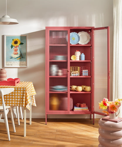 The Collector Glass Locker in Berry — lifestyle 2