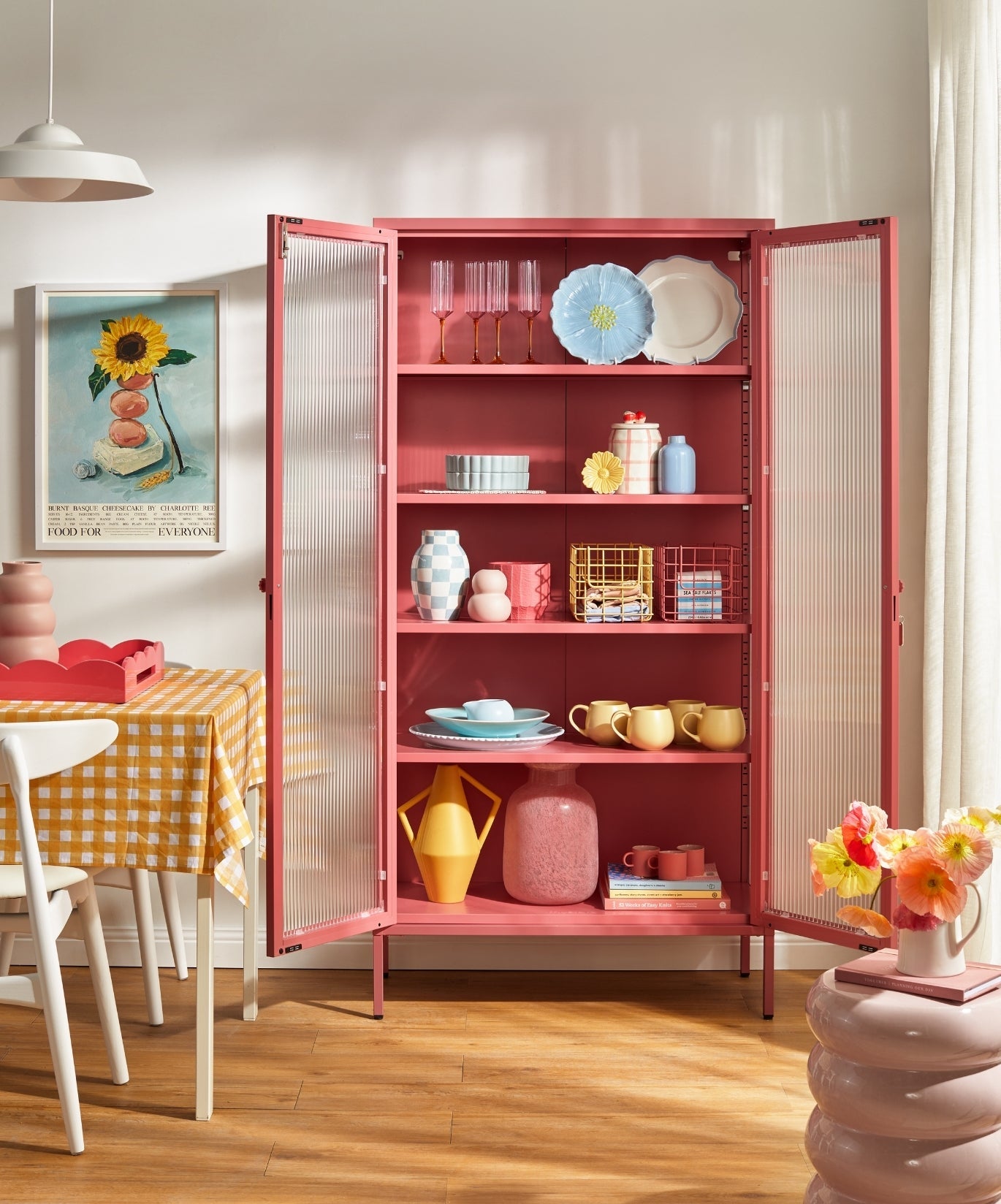 The Collector Glass Locker in Berry — lifestyle 3
