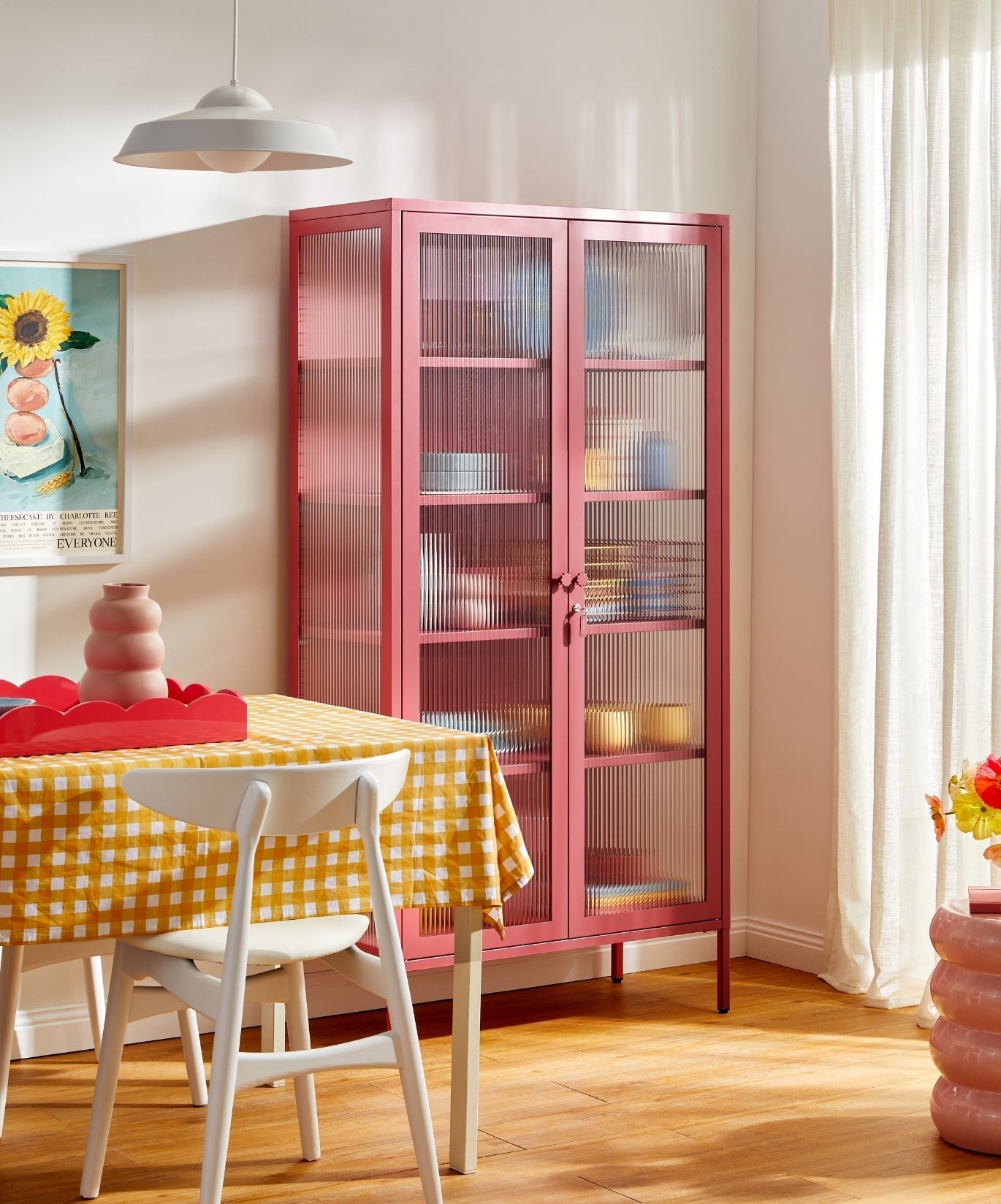 The Collector Glass Locker in Berry — lifestyle 4