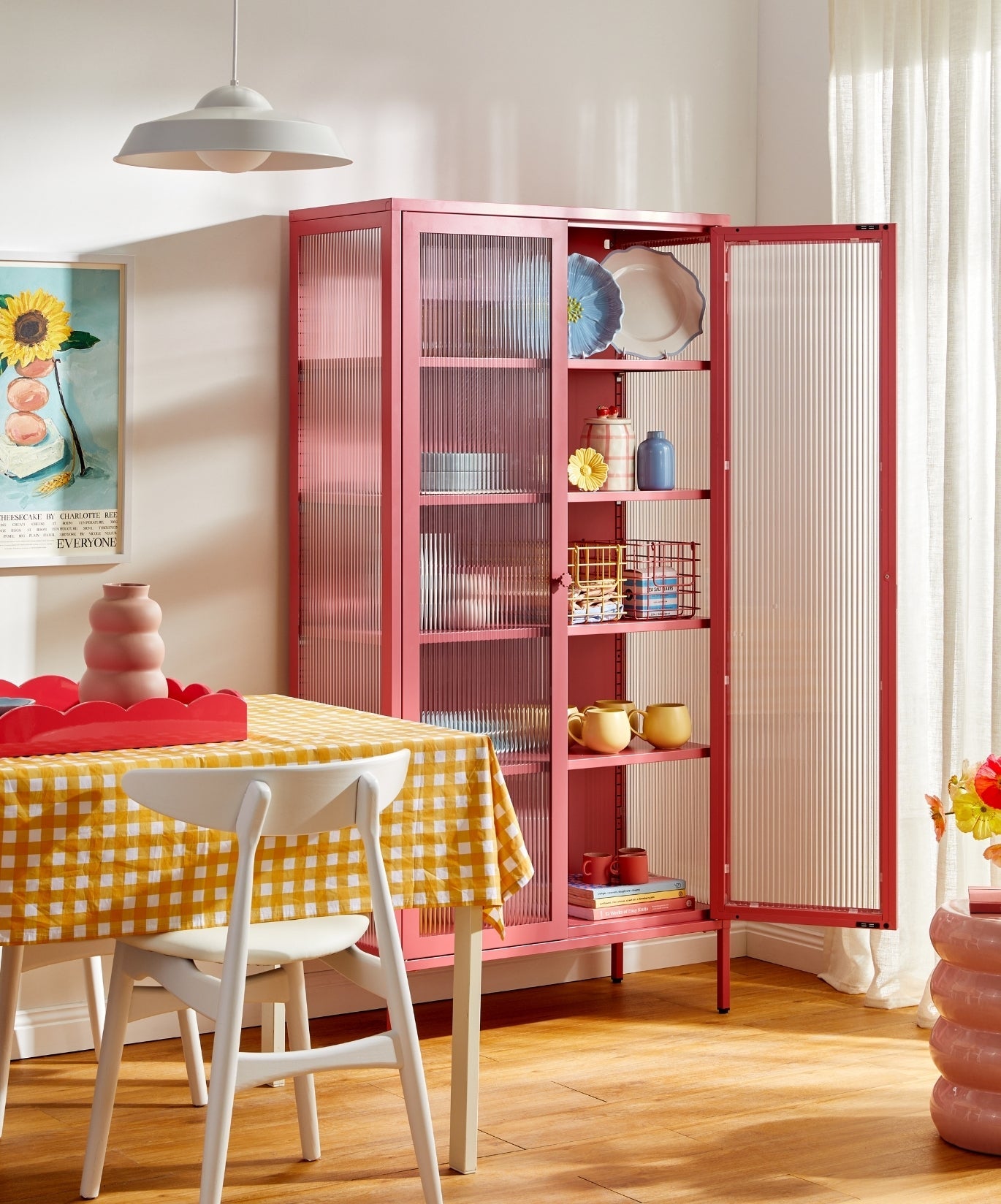 The Collector Glass Locker in Berry — lifestyle 5