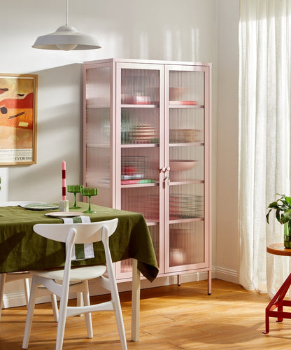 The Collector Glass Locker in Blush — lifestyle 4