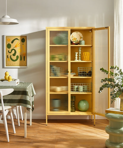 The Collector Glass Locker in Butter — lifestyle 2