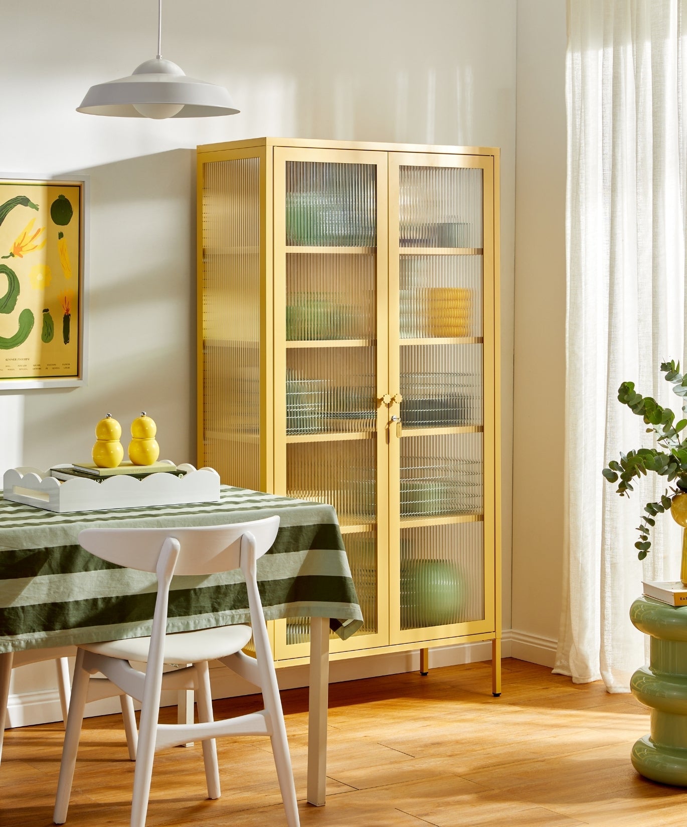 The Collector Glass Locker in Butter — lifestyle 4