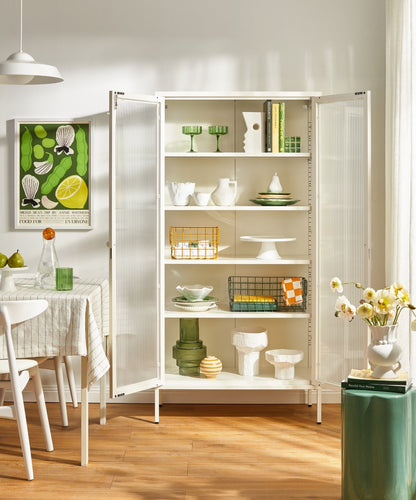 The Collector Glass Locker in Chalk — lifestyle 3