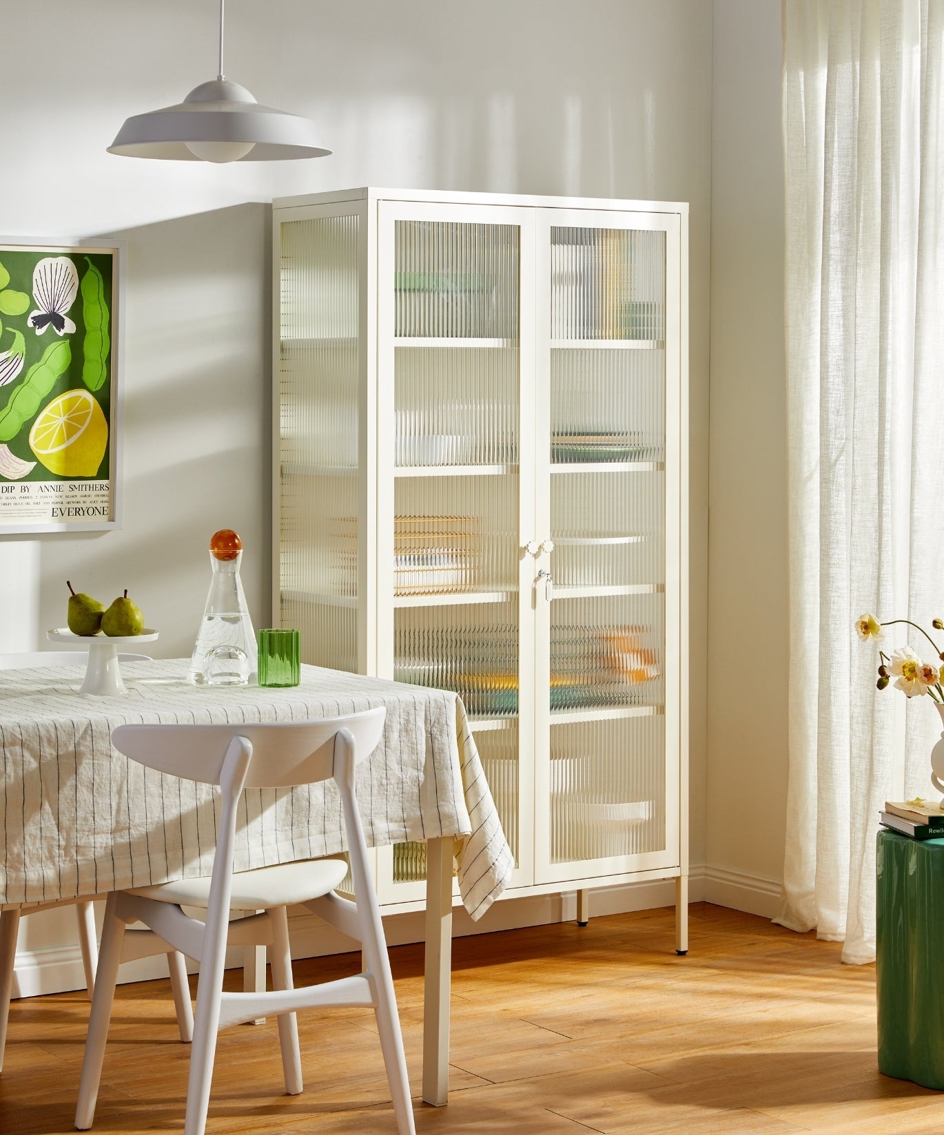 The Collector Glass Locker in Chalk — lifestyle 4