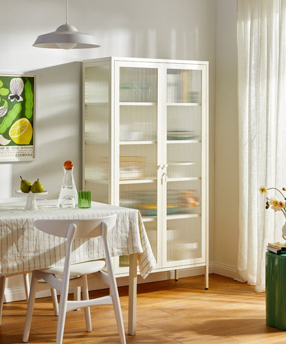 The Collector Glass Locker in Chalk — lifestyle 4