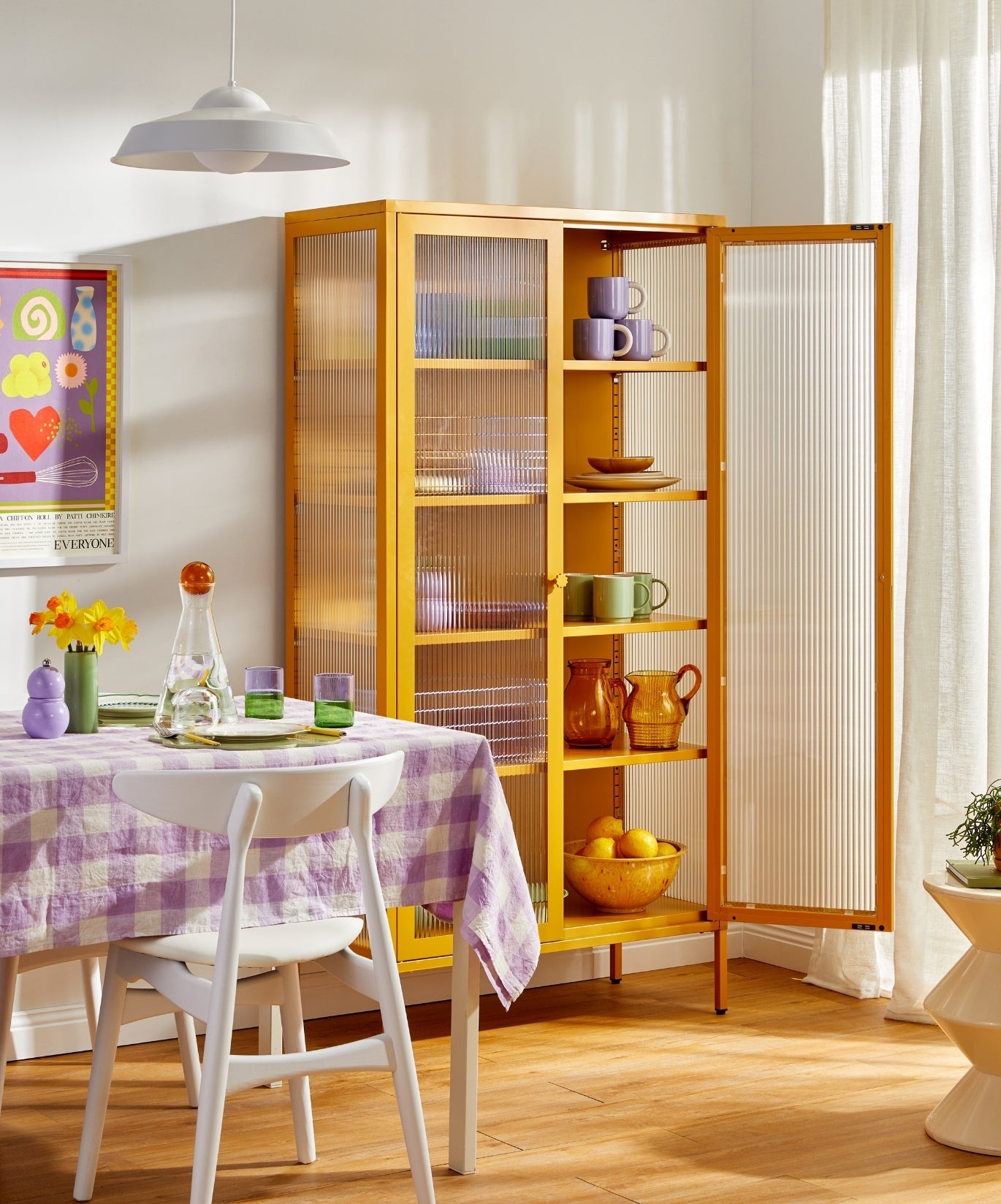 The Collector Glass Locker in Mustard — lifestyle 5