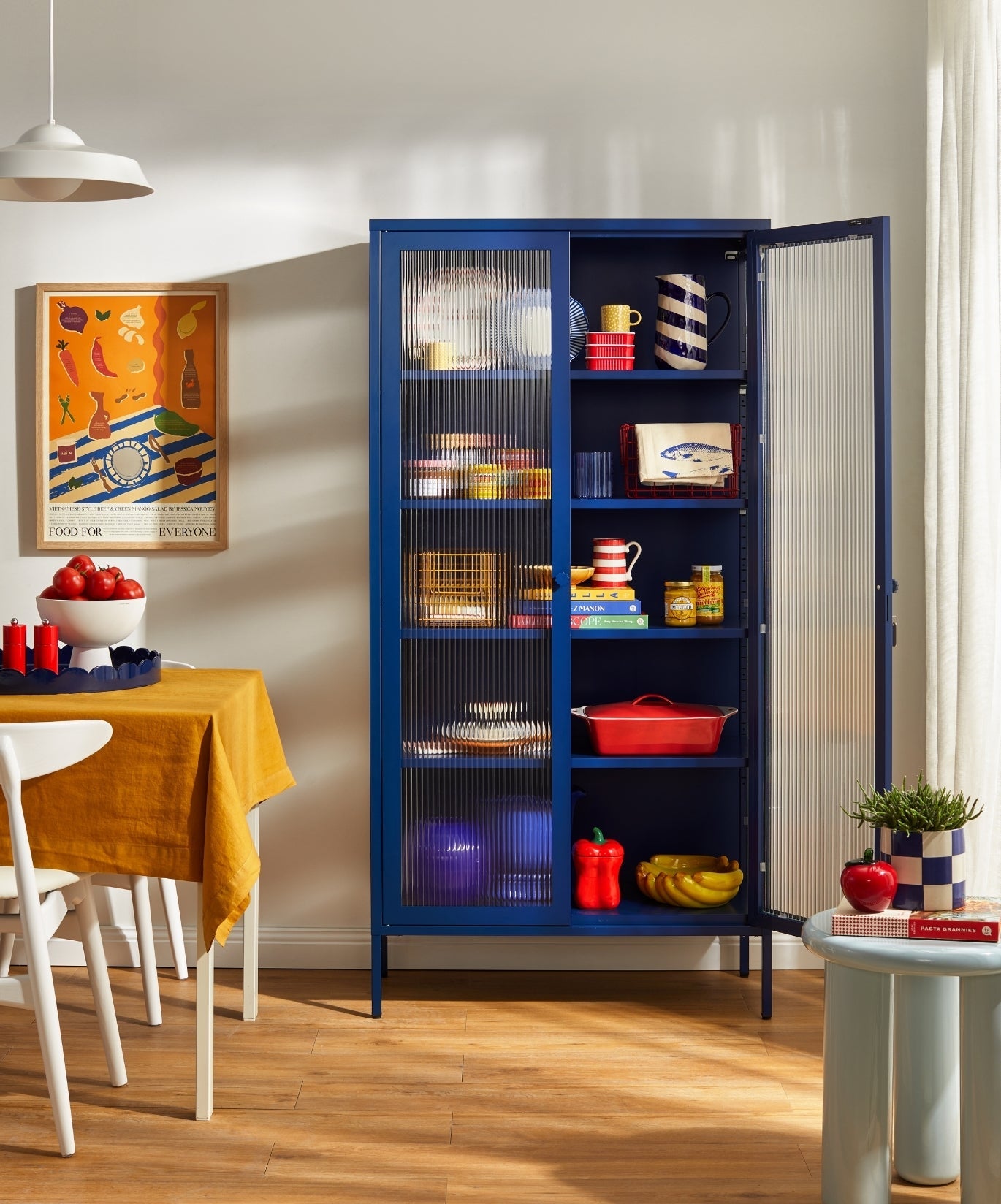 The Collector Glass Locker in Navy — lifestyle 2