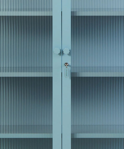 The Collector Glass Locker in Ocean — close-up
