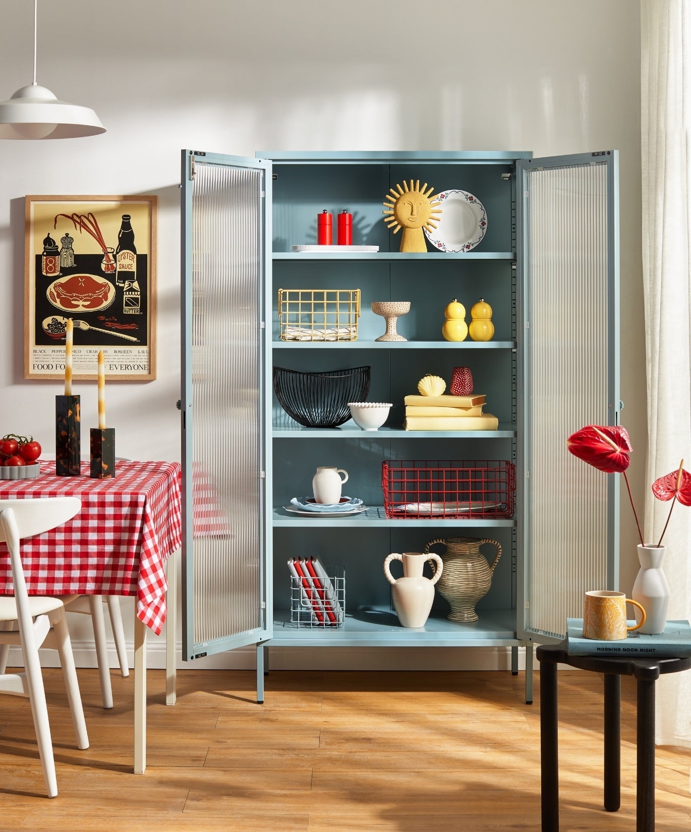 The Collector Glass Locker in Ocean — lifestyle 3