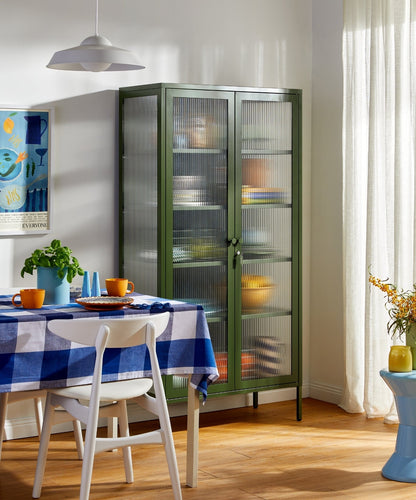 The Collector Glass Locker in Olive — lifestyle 4