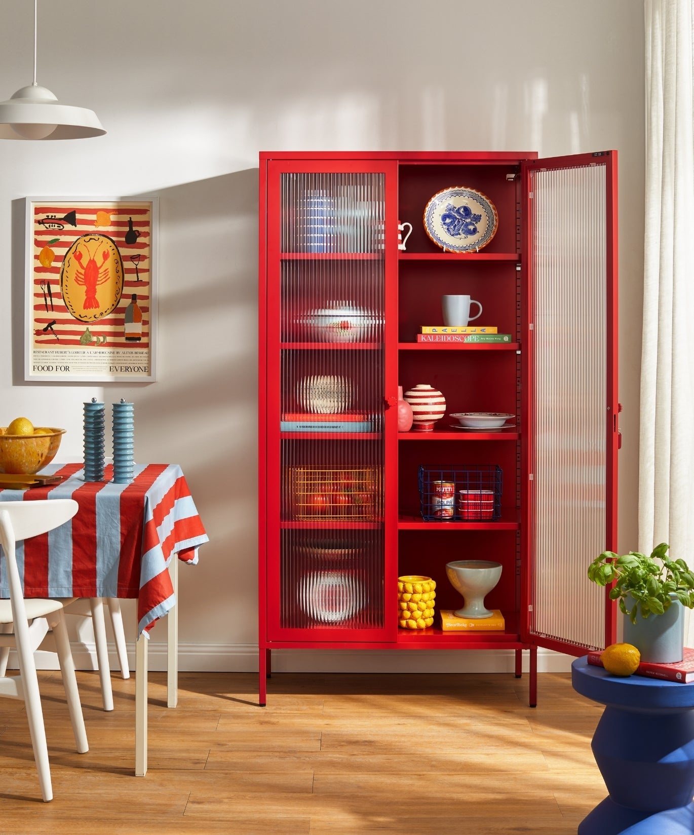 The Collector Glass Locker in Poppy — lifestyle 2