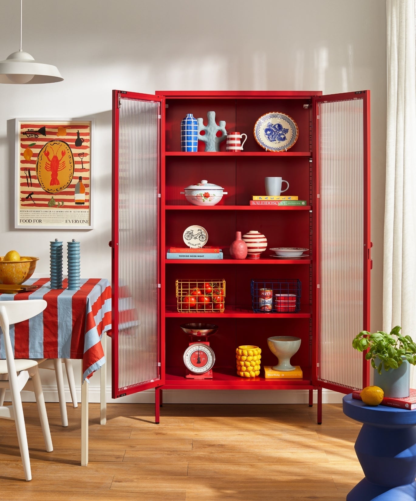 The Collector Glass Locker in Poppy — lifestyle 3