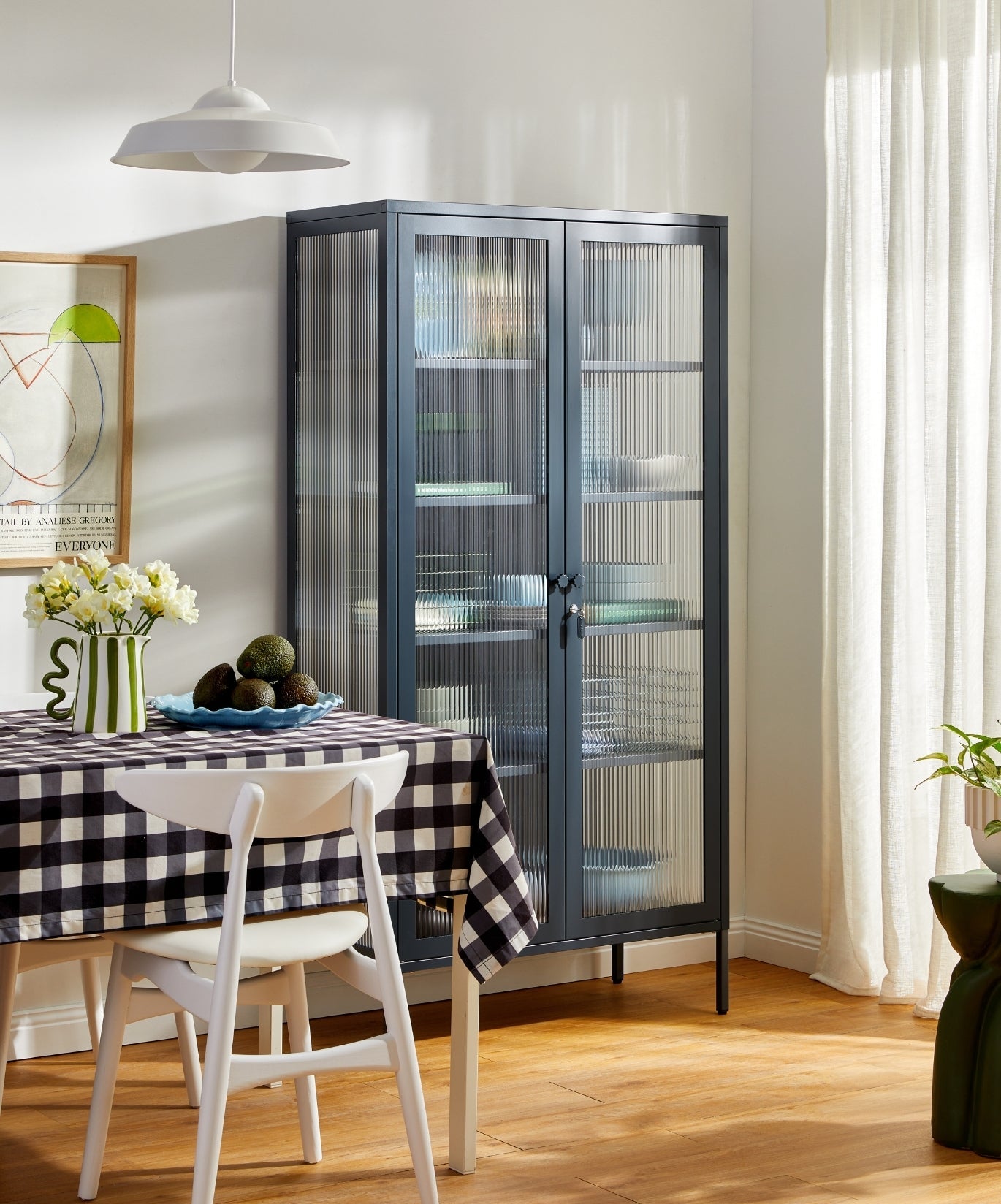 The Collector Glass Locker in Slate — lifestyle 4