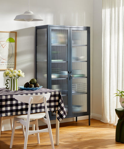 The Collector Glass Locker in Slate — lifestyle 4