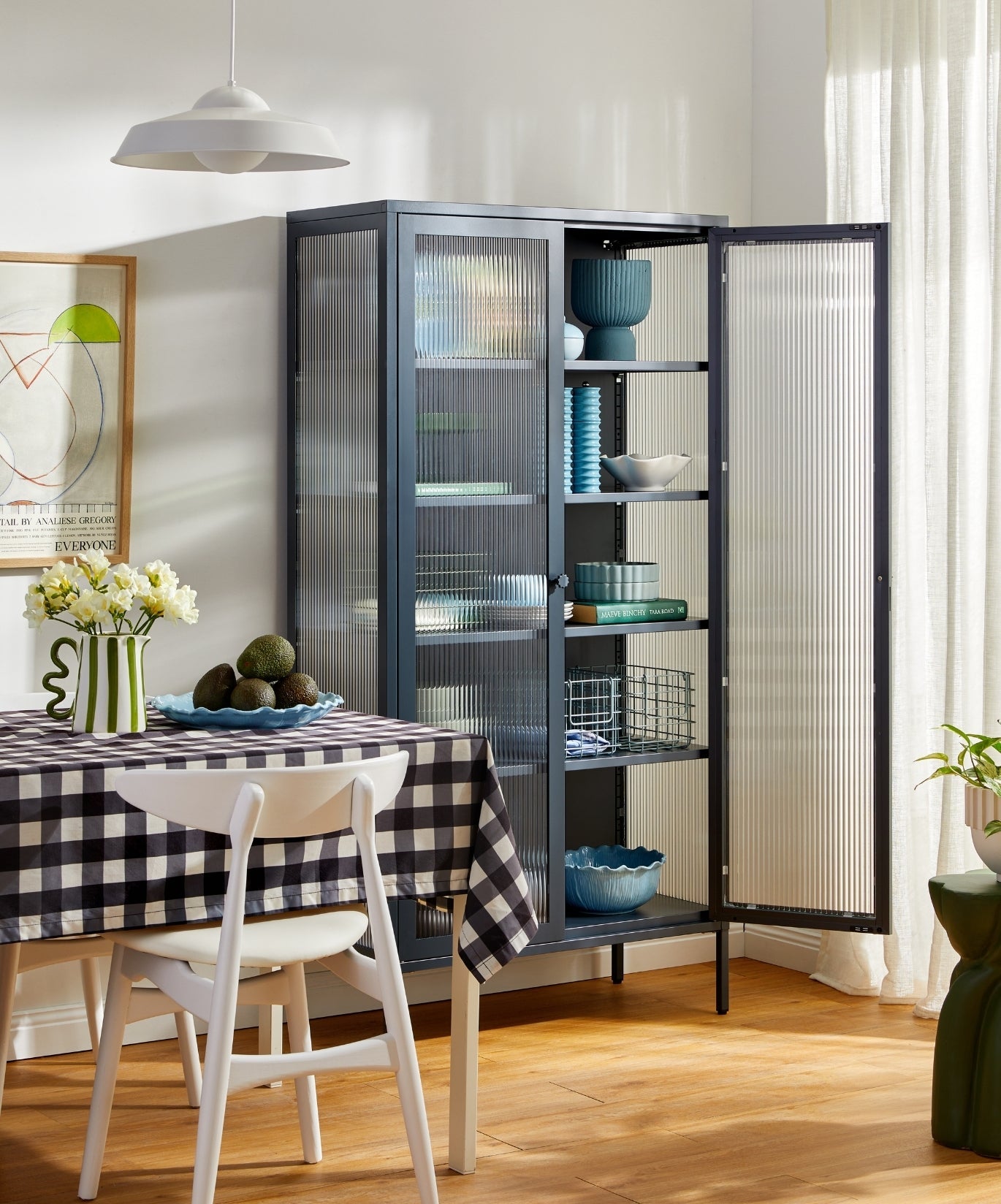 The Collector Glass Locker in Slate — lifestyle 5