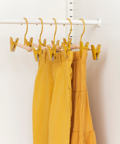 The Kids Clip Hangers in Mustard