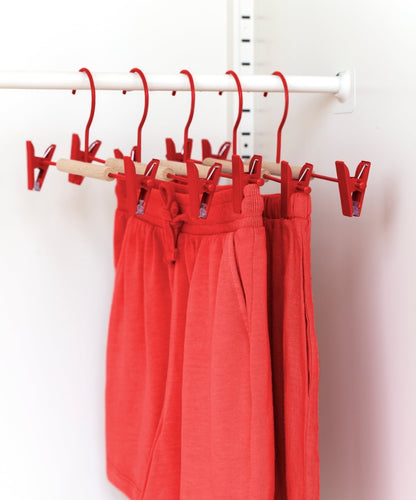 The Adult Clip Hangers in Poppy
