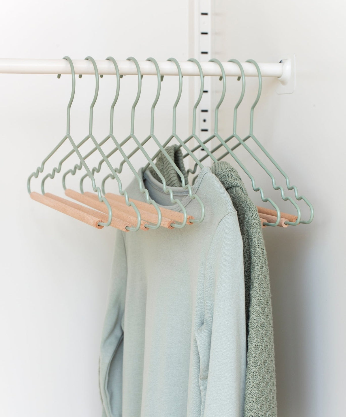 The Kids Top Hangers in Sage