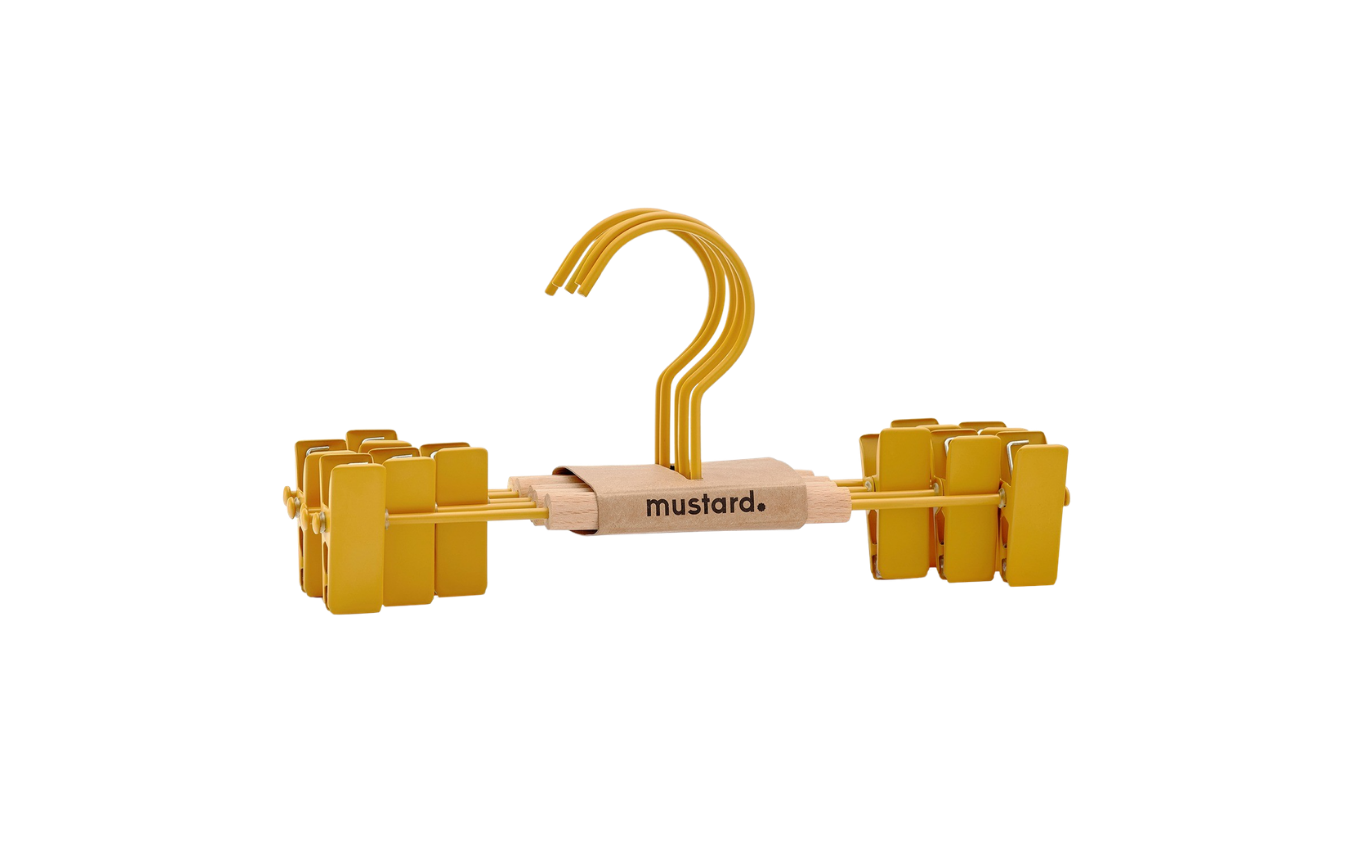 The Kids Clip Hangers in Mustard