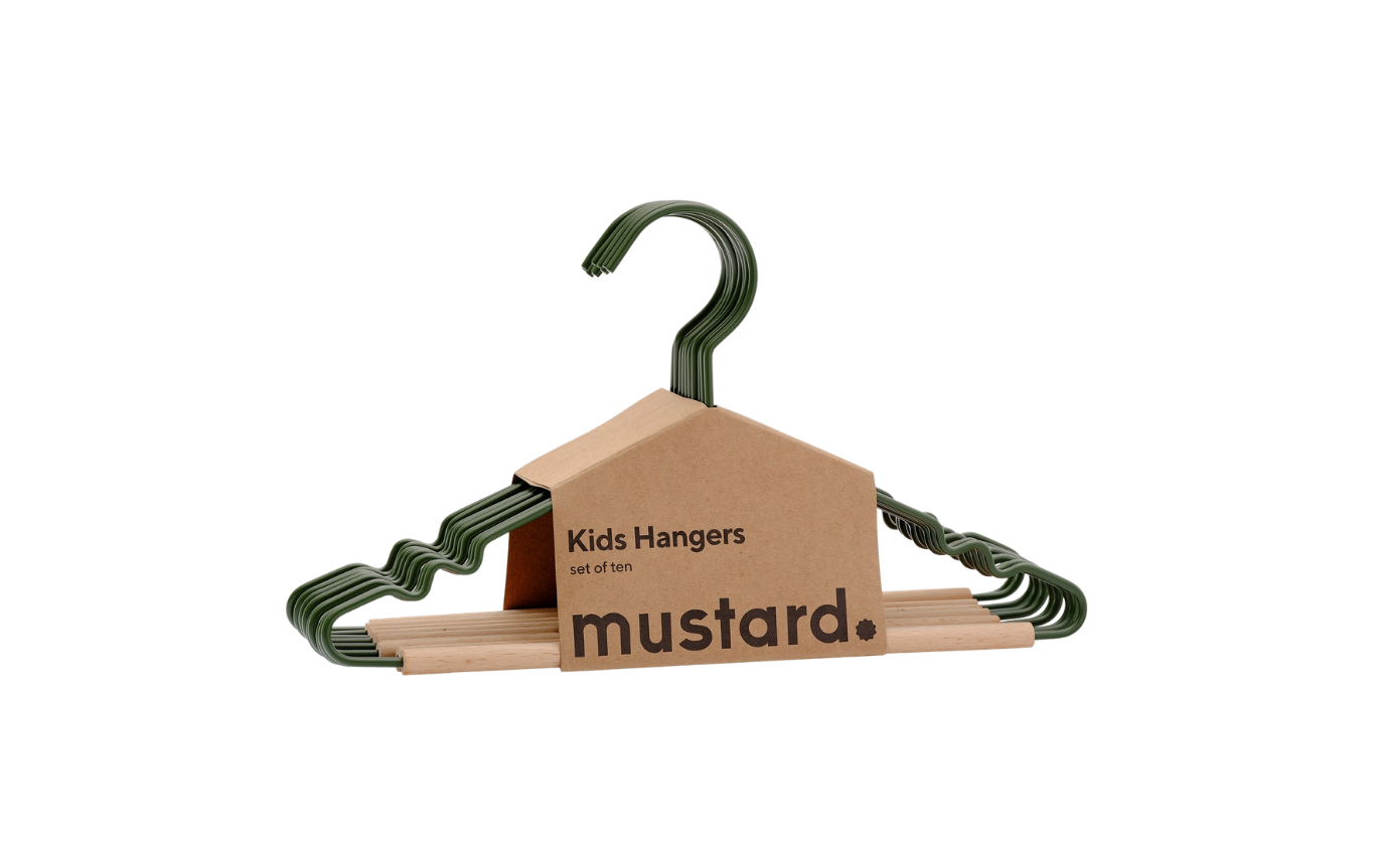 The Kids Top Hangers in Olive