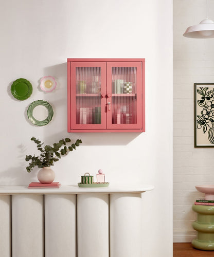 The Kit Wall Cabinet in Berry — lifestyle