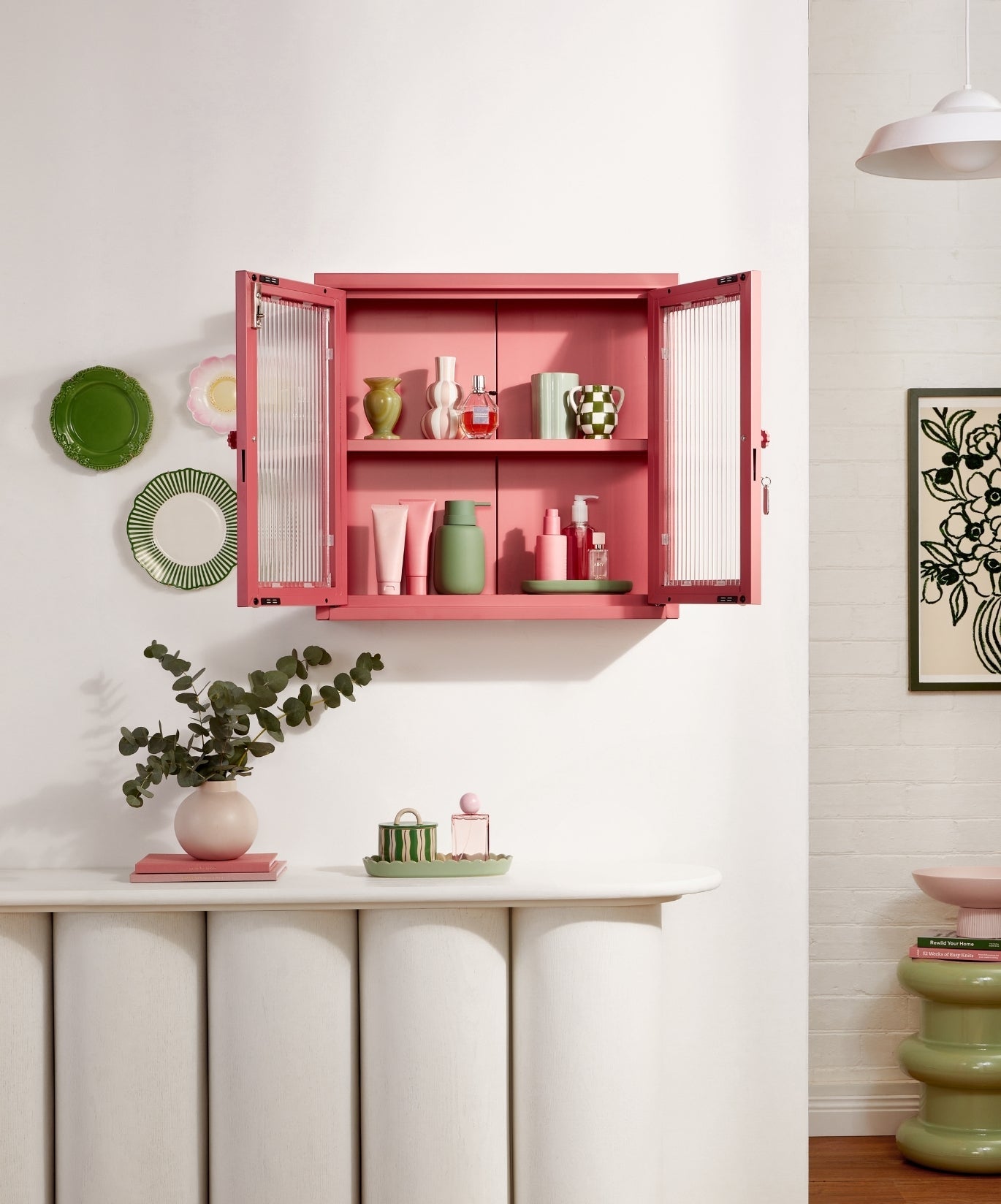 The Kit Wall Cabinet in Berry — lifestyle 3