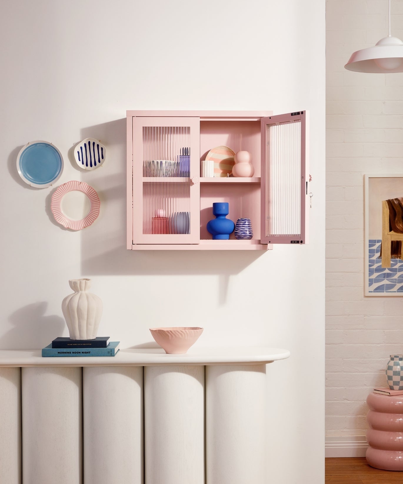 The Kit Wall Cabinet in Blush — lifestyle 2