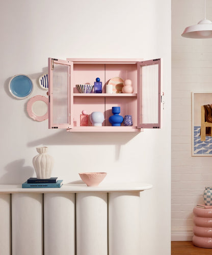The Kit Wall Cabinet in Blush — lifestyle 3