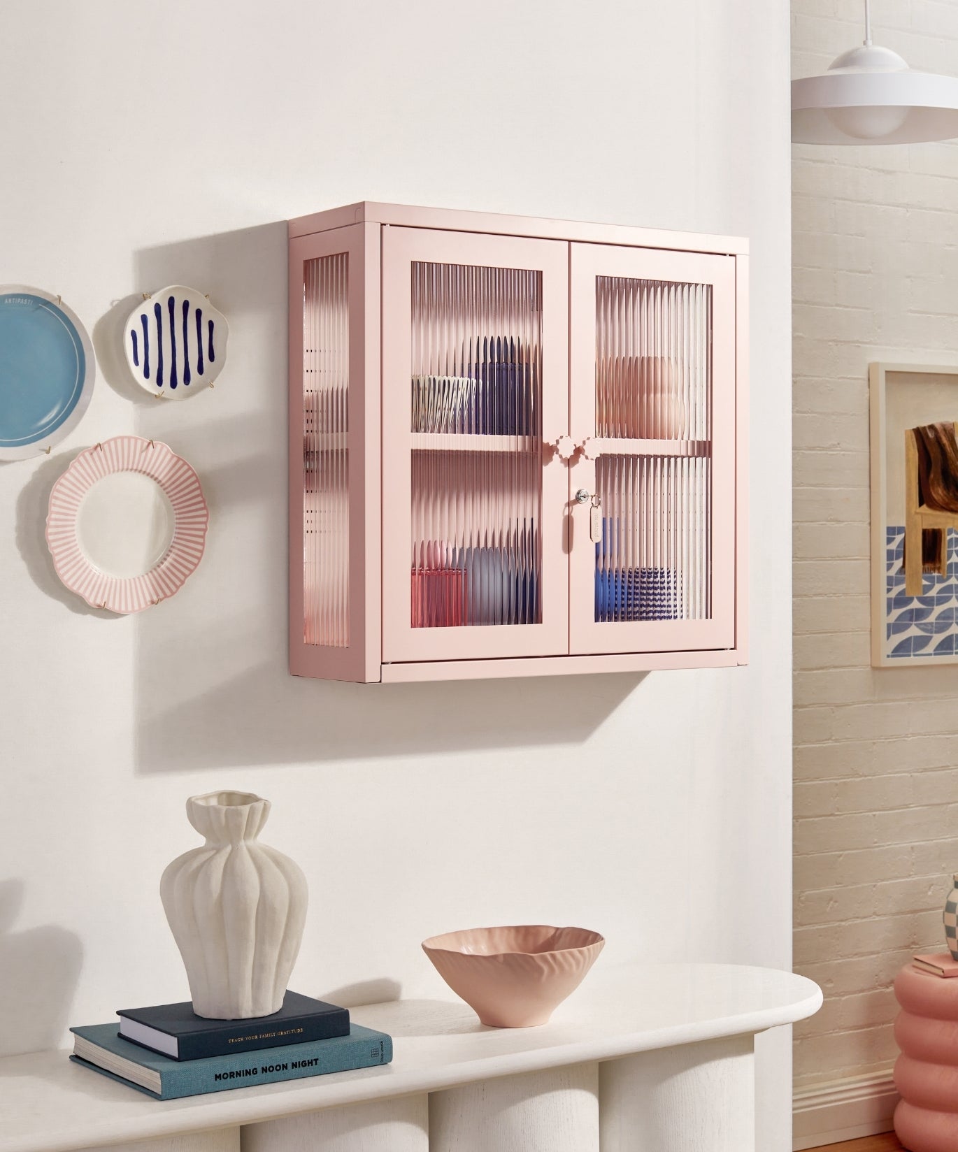 The Kit Wall Cabinet in Blush — lifestyle 4