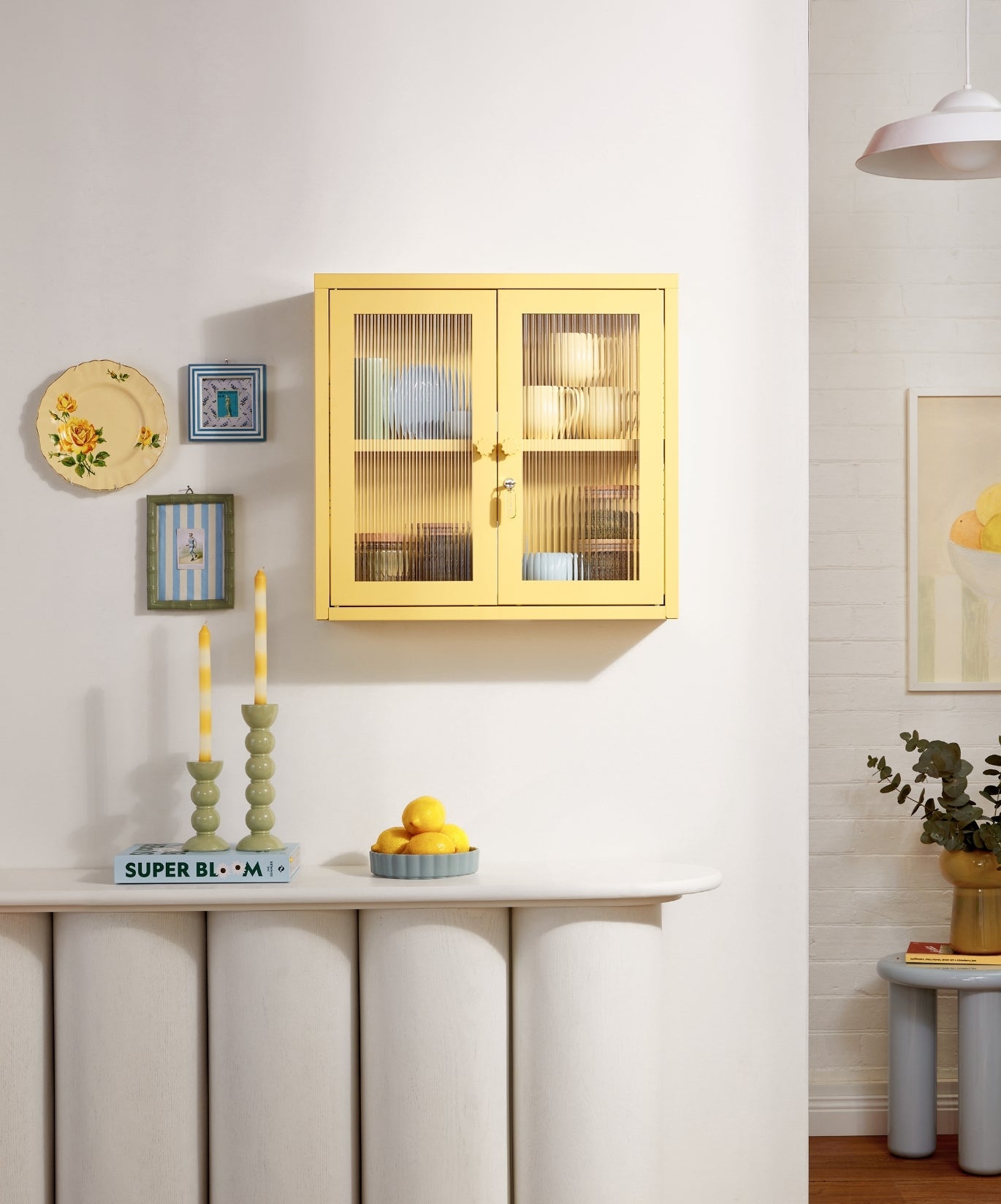 The Kit Wall Cabinet in Butter — lifestyle