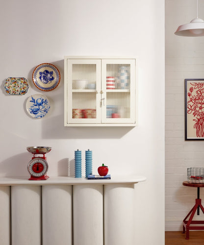 The Kit Wall Cabinet in Chalk — lifestyle