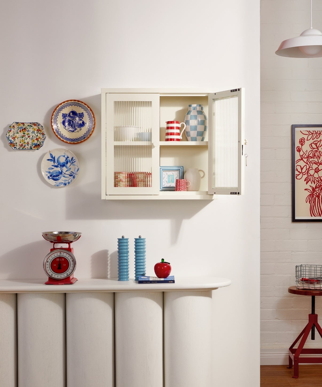 The Kit Wall Cabinet in Chalk — lifestyle 2
