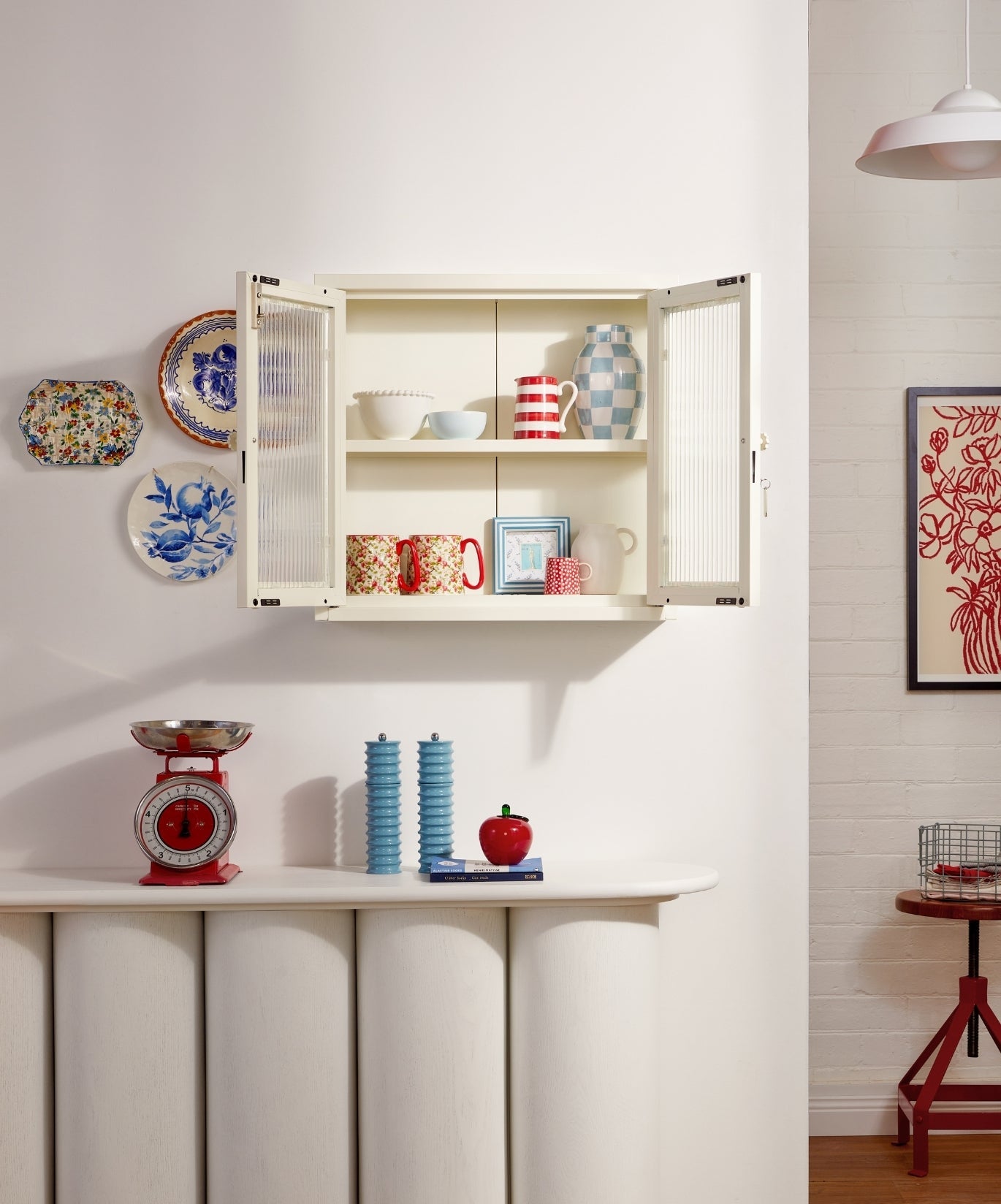 The Kit Wall Cabinet in Chalk — lifestyle 3