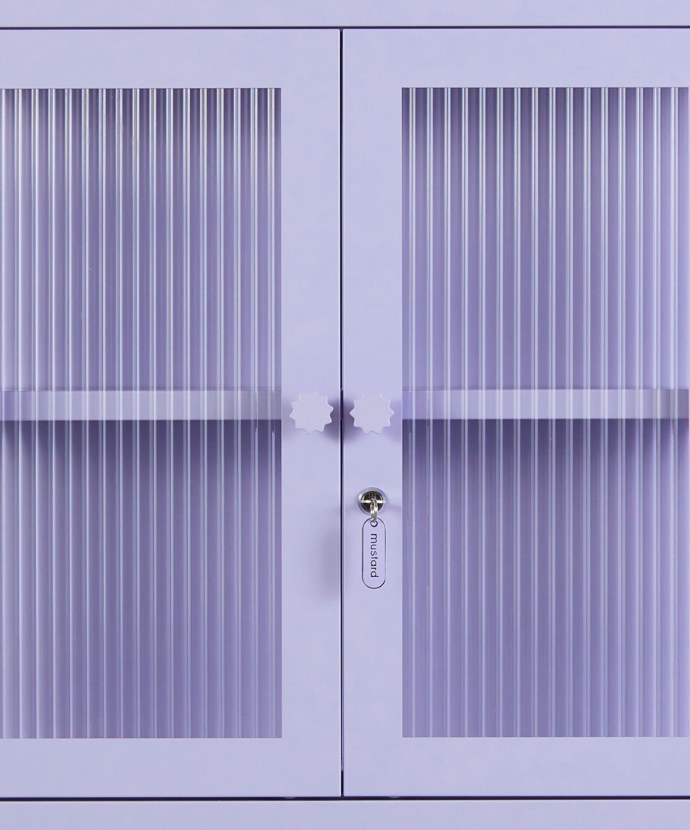 The Kit Wall Cabinet in Lilac — close-up
