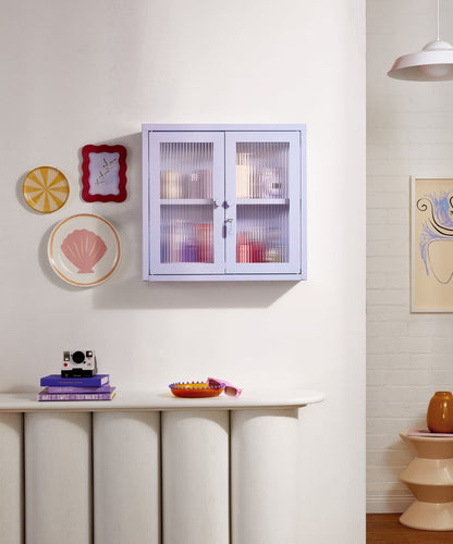 The Kit Wall Cabinet in Lilac — lifestyle