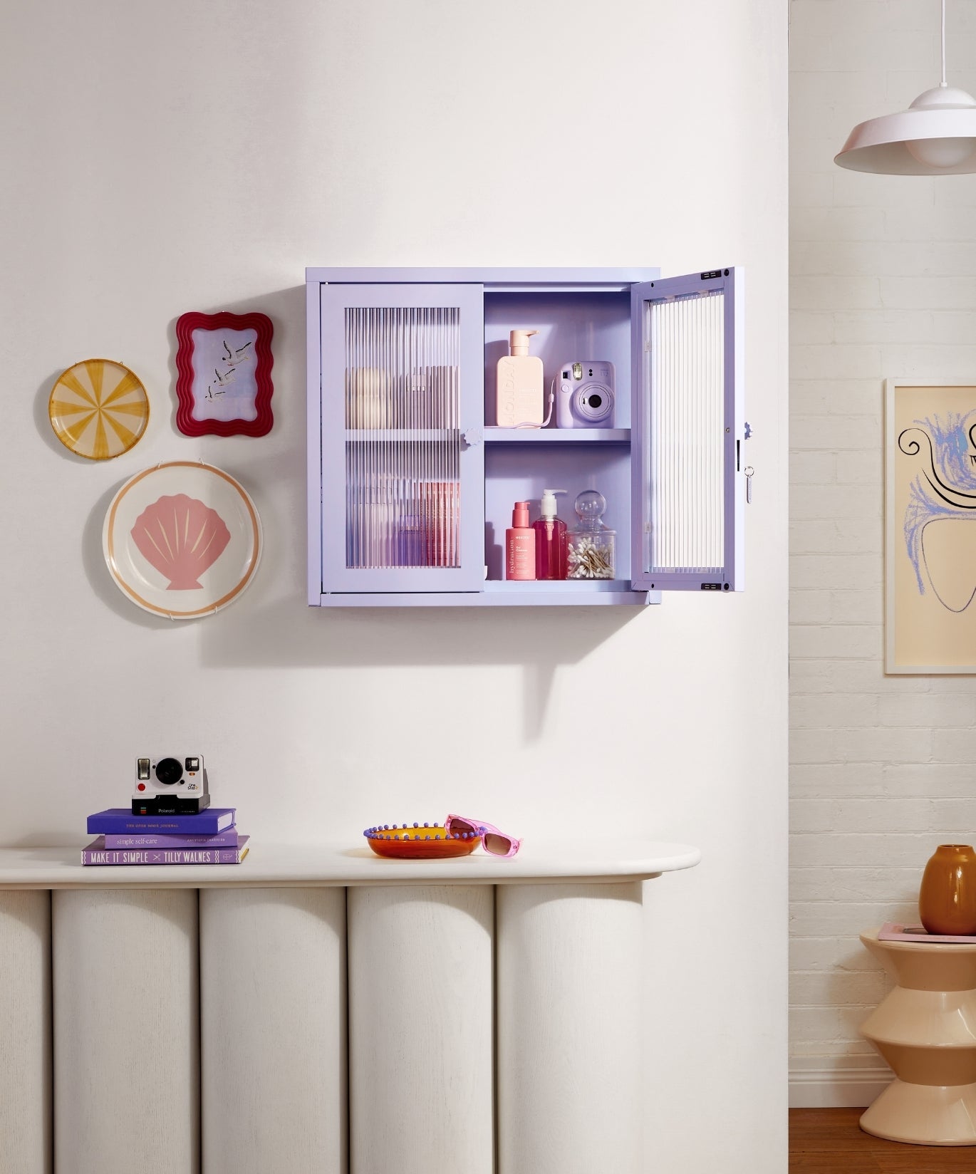 The Kit Wall Cabinet in Lilac — lifestyle 2