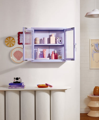 The Kit Wall Cabinet in Lilac — lifestyle 3