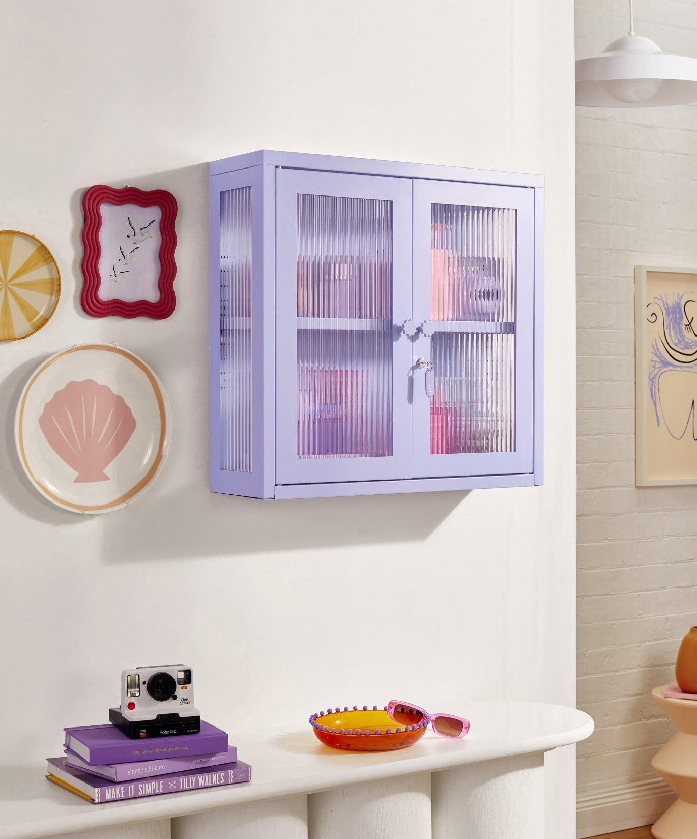 The Kit Wall Cabinet in Lilac — lifestyle 4