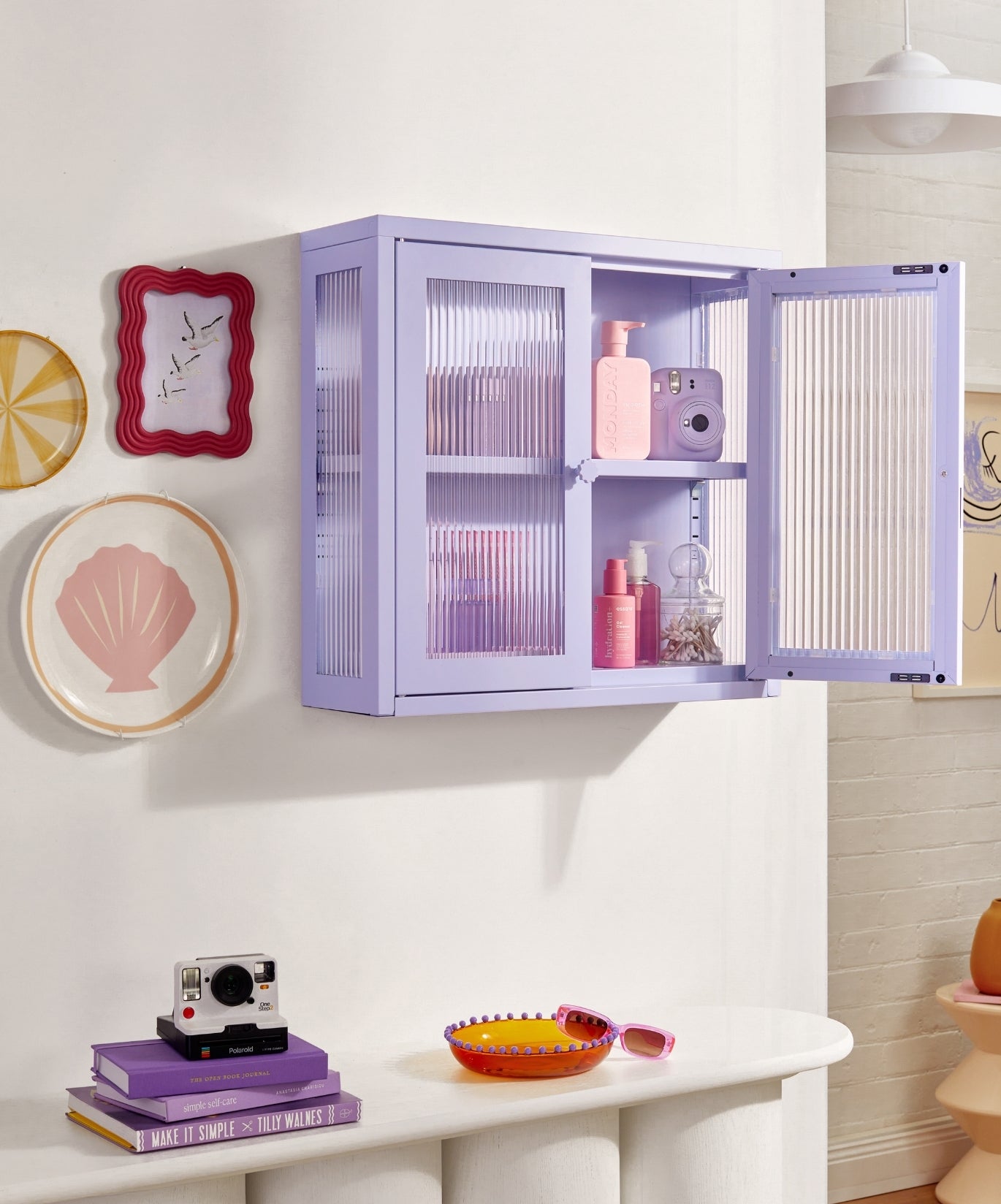 The Kit Wall Cabinet in Lilac — lifestyle 5