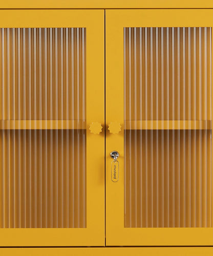 The Kit Wall Cabinet in Mustard — close-up
