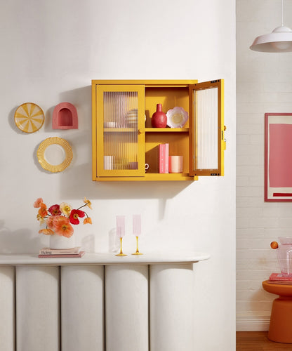 The Kit Wall Cabinet in Mustard — lifestyle 2