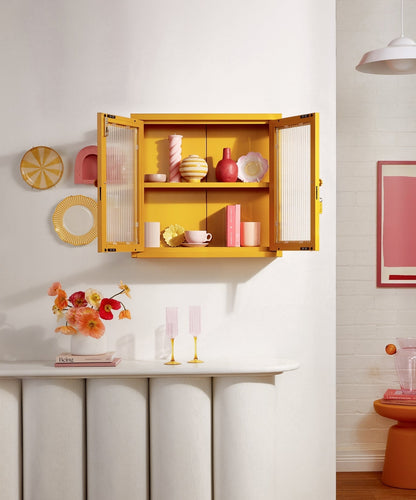 The Kit Wall Cabinet in Mustard — lifestyle 3