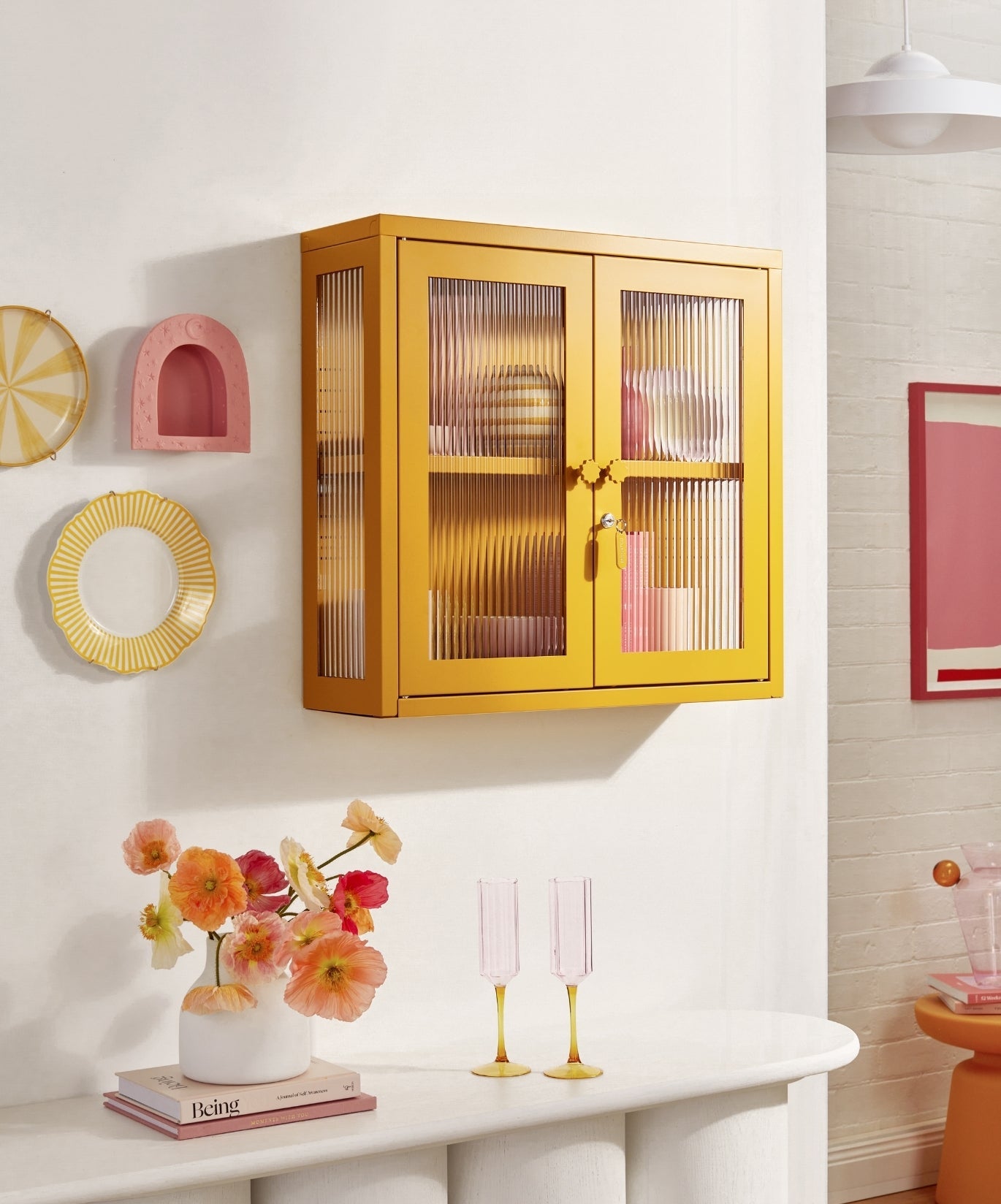 The Kit Wall Cabinet in Mustard — lifestyle 4