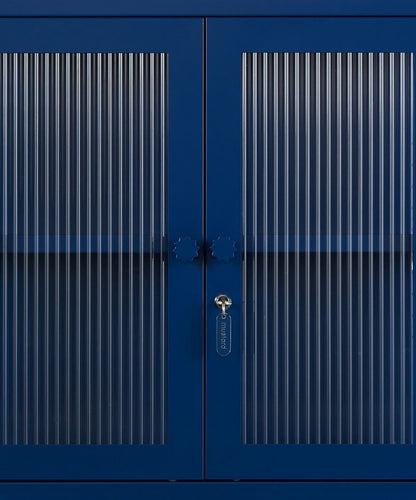 The Kit Wall Cabinet in Navy — close-up
