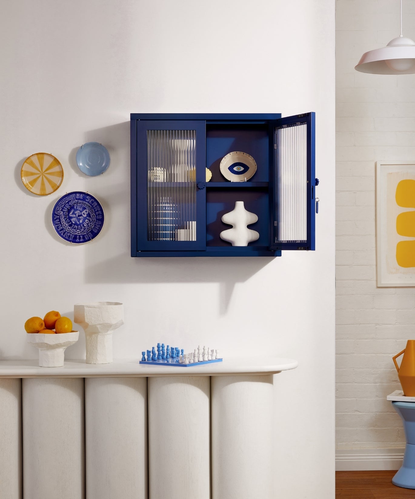 The Kit Wall Cabinet in Navy — lifestyle 2