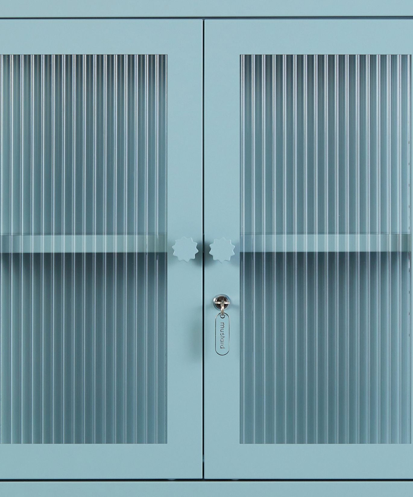 The Kit Wall Cabinet in Ocean — close-up